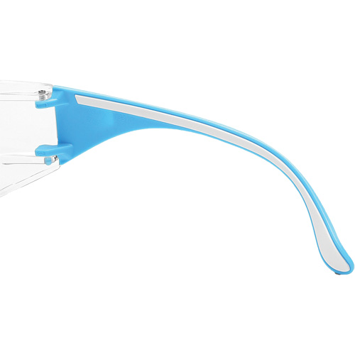 Lunettes de s&eacute;curit&eacute; bleu/blanc Adapt Lite, Lentille Transparent, Antibu&eacute;e/Anti-&eacute;gratignures, ANSI Z87+/R&eacute;pond ou surpasse la norme CSA Z94.3 Toolneeds Inc.