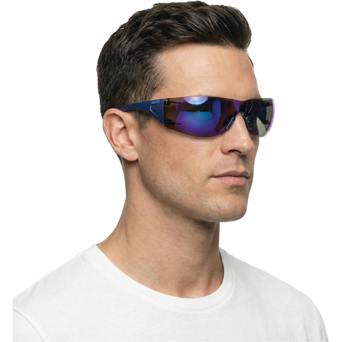 Adapt Lite Safety Glasses, Blue Mirror Lens, Anti-Fog/Anti-Scratch, ANSI Z87+/Meets/Exceeds CSA Z94.3 Toolneeds Inc.