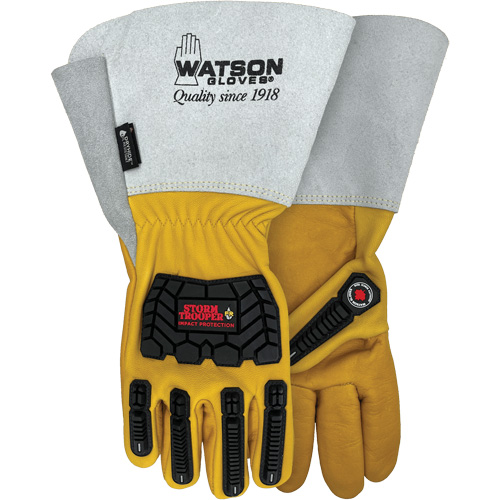Storm Trooper Water-Resistant Gloves, 2X-Large, Cowhide Palm, Gauntlet Cuff Toolneeds Inc.