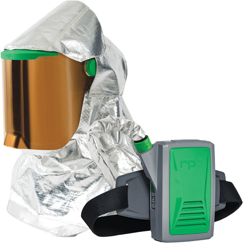 Z-Link Radiant Heat Respirator with Belt Mount & Blower, Facepiece Respirator/Headcover & Faceshield, Lithium-Ion Battery Toolneeds Inc.