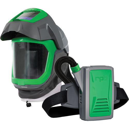Masque de respirateur Z-Link avec joint de visage, visi&egrave;re & montage &agrave; ceinture, Respirateur &agrave; masque/Masque de soudage, Pile Lithium-ion Toolneeds Inc.