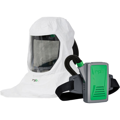 T-Link Respirator with Bump Cap, Breathing Tube, Belt-Mount & PX5 PAPR, Loose Fitting Hood & Faceshield, Lithium-Ion Battery Toolneeds Inc.