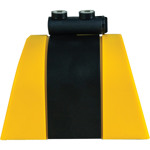 HAZLOK Safety Barrier System, Plastic, Magnetic Mount, 30', Black and Yellow Tape Toolneeds Inc.