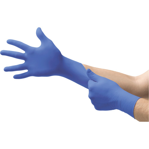 MICROFLEX N21 Disposable Gloves, 6.5/7/Small, Nitrile, 4.7-mil/5.5-mil, Powder-Free, Cobalt, Class 2 Toolneeds Inc.