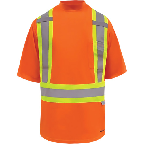 T-shirt de s&eacute;curit&eacute; doubl&eacute; de bambou Viking, Polyester, 3T-Grand, Orange haute visibilit&eacute; Toolneeds Inc.