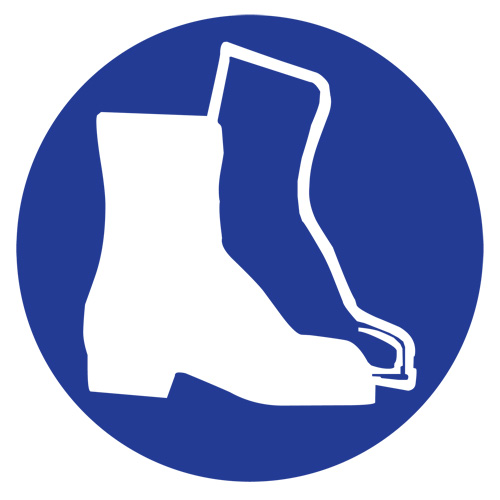 Right to Know Pictogram Labels -Boots, Vinyl, Sheet, 1" L x 1-1/8" W Toolneeds Inc.