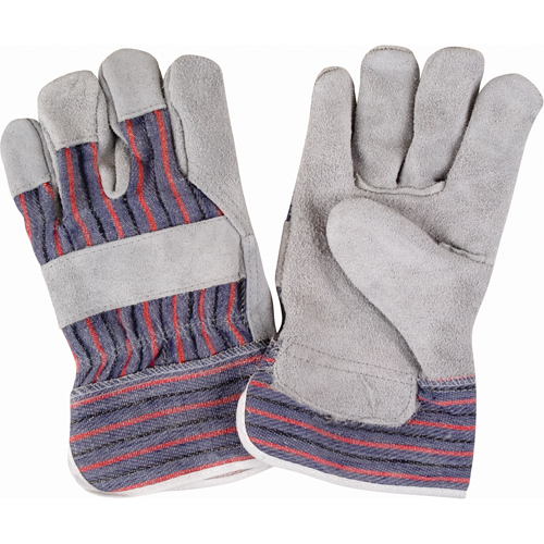 Gants d'ajusteur rugueux, Grand, Paume en Cuir de vache refendu, Doublure en Coton Toolneeds Inc.
