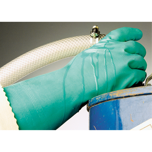 StanSolv&reg; Embossed Z-Pattern Grip Gloves, Size Medium/8, 14" L, Nitrile, Interlock Inner Lining, 11-mil Toolneeds Inc.