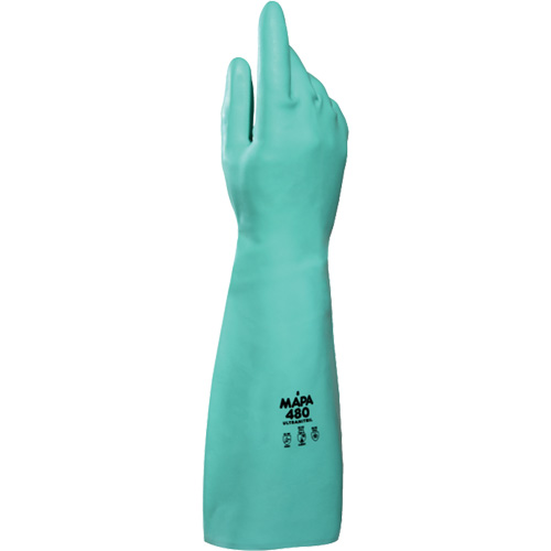 Ultranil 480 Z-Pattern Grip Gloves, Size Small/7, 18" L, Nitrile, 22-mil Toolneeds Inc.