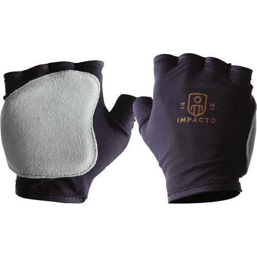 Anti-Impact Fingerless Right-Hand Glove, X-Small, Split Leather Palm, Slip-On Cuff Toolneeds Inc.