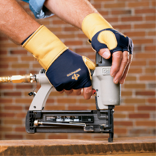 Premium Impact & Repetitive Strain Protective Left-Hand Glove, Size X-Small, Grain Leather Palm Toolneeds Inc.