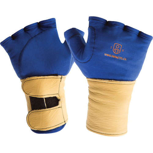 Fingerless Glove Liner with Wrist Restrainer, Size X-Small, Poly-Cotton Palm Toolneeds Inc.