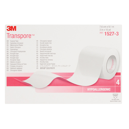 Ruban chirurgical Transpore de 3M, Classe 1, 30' lo x 3" la Toolneeds Inc.