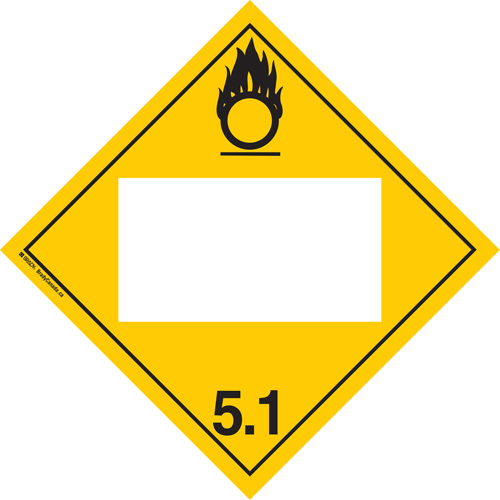 Plaque-&eacute;tiquette TMD oxidant, Vinyle adh&eacute;sif Toolneeds Inc.