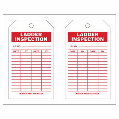 &eacute;tiquettes de rapport d'inspection, Polyester, 4" la x 7" h, Anglais Toolneeds Inc.