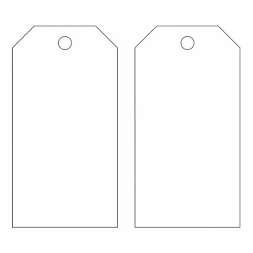 Blank Self-Laminating Accident Prevention Tags, Metal, 3" W x 5-3/4" H Toolneeds Inc.