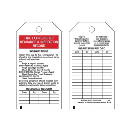 &eacute;tiquettes de rapport d'inspection, Polyester, 3" la x 5-3/4" h, Anglais Toolneeds Inc.