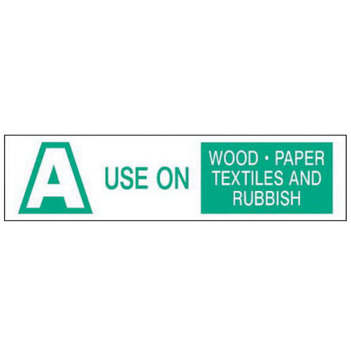 "A Use on Wood Paper Textiles and Rubbish" Labels, 6" L x 1-1/2" W, Green on White Toolneeds Inc.