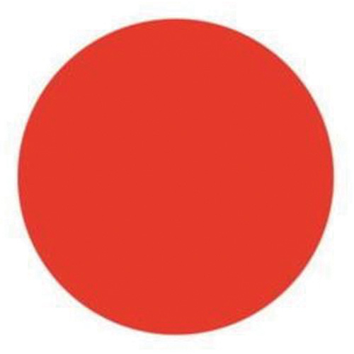 Round Write-On Labels, Circle, 1.5" L x 1.5" W, Red Toolneeds Inc.