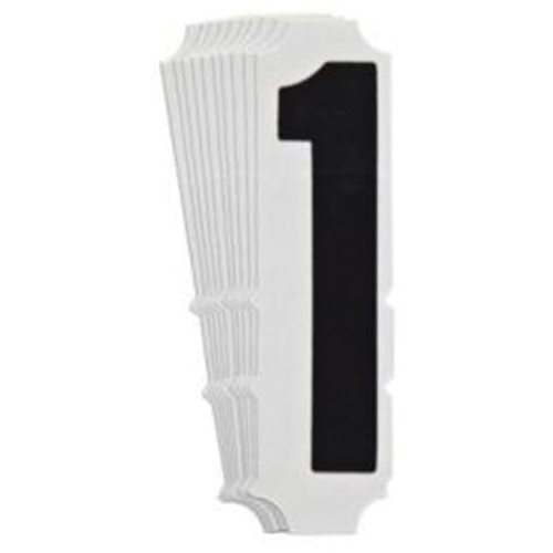 Quick-Align&reg; Individual Gothic Number and Letter Labels, 1, 4" H, Black Toolneeds Inc.