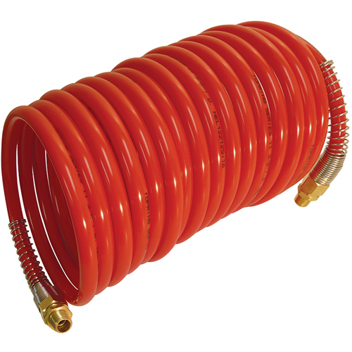 Maxpro Self-Storing Nylon Air Hoses With Fittings, Air, 1/4" ID x 12.5' L, Nylon, 200 PSI at 23 °C Toolneeds Inc.