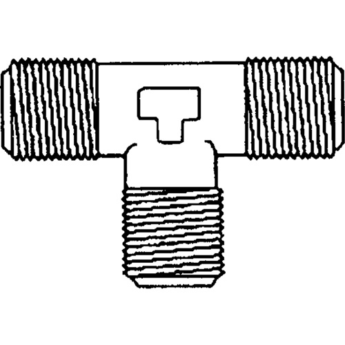 Male Pipe Tee, Brass, 1/8" Toolneeds Inc.