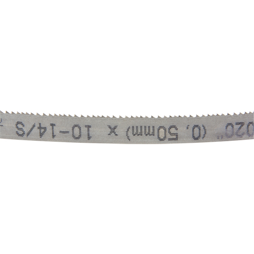 Univerz Portable Band Saw Blade, Bi-Metal, 44-7/8" L x 1/2" W x 0.020" Thick, 10-14 TPI Toolneeds Inc.