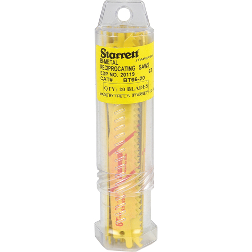 Lames droites pour scies alternatives Fastcut, Bim&eacute;tal, 6 Dents par pouce, 6" lo x 3/4" la Toolneeds Inc.