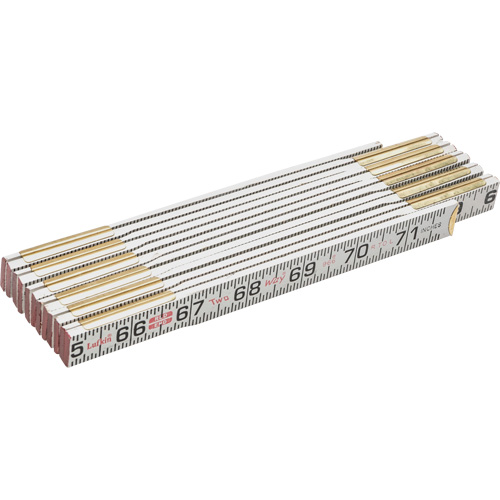 R&egrave;gle Red End Two Way, 6' lo, Bois, Graduations de 1/16" Toolneeds Inc.