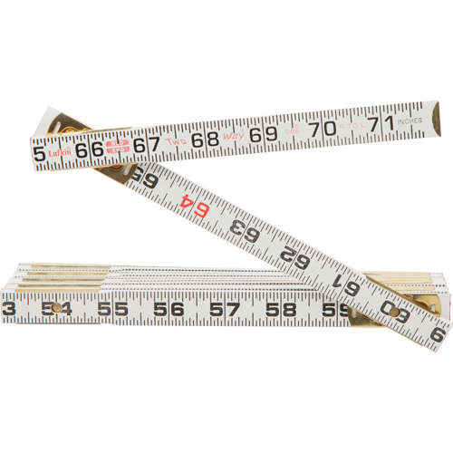 R&egrave;gle Red End Two Way, 6' lo, Bois, Graduations de 1/16" Toolneeds Inc.