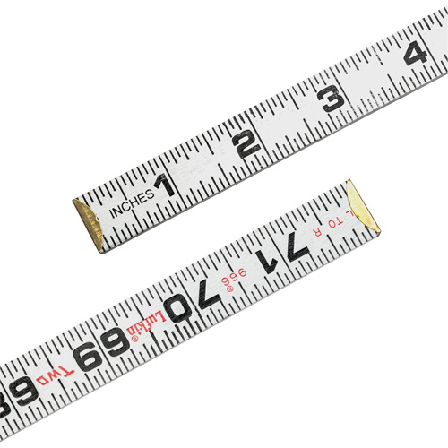 R&egrave;gle Red End Two Way, 6' lo, Bois, Graduations de 1/16" Toolneeds Inc.
