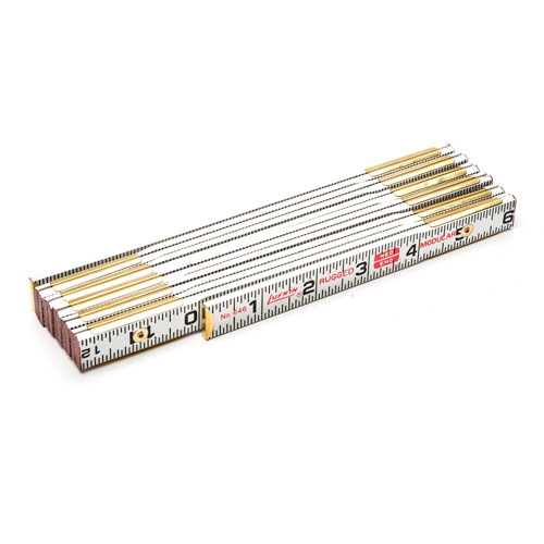 Red End&reg; Masonry Rule, 6' L, Wood, 1/16" Graduations Toolneeds Inc.