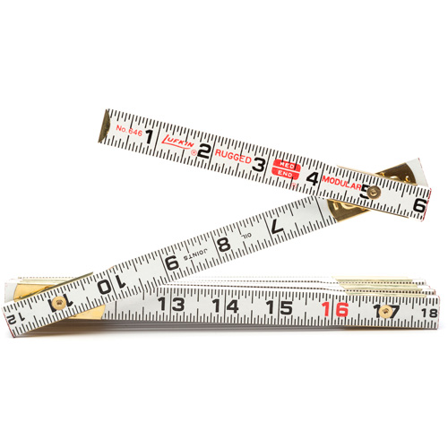 Red End&reg; Masonry Rule, 6' L, Wood, 1/16" Graduations Toolneeds Inc.