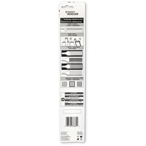 Lime d'affûtage, Plat, 8", Simple/double Toolneeds Inc.