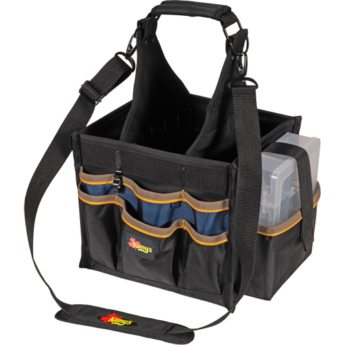 Grands porte-outils pour &eacute;lectriciens et travaux de maintenance, Polyester, 23 pochettes, Noir Toolneeds Inc.