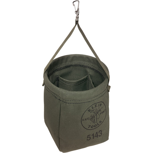Tapered-Bottom Bag, 8" H, Canvas, Grey Toolneeds Inc.