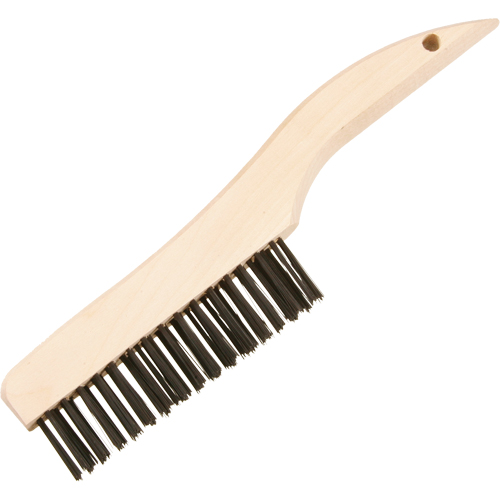 Brosses de nettoyage &agrave; manche en patin, Laiton, 4 x 16 rangs de fils, Longueur 10" Toolneeds Inc.