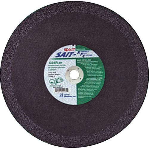 C24R Concrete High Speed Cut-Off Wheel, 12" x 1/8", 1" Arbor, Type 1, Aluminum Oxide, 6300 RPM Toolneeds Inc.