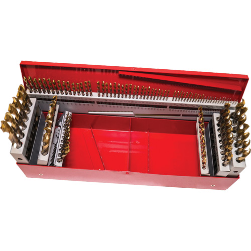Jeu de forets courts, 115 morceaux, Acier rapide Toolneeds Inc.