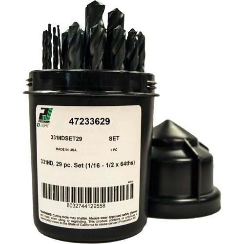 Jeu de forets robustes, 29 morceaux, Acier rapide Toolneeds Inc.