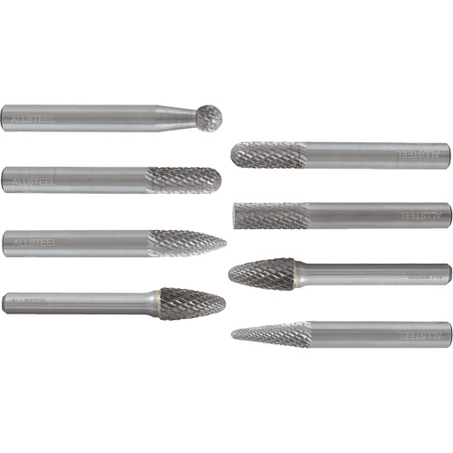 Jeu de fraises au carbure ALLSTEEL, 8 morcea Toolneeds Inc.