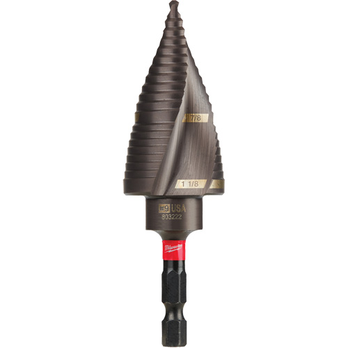 Foret &eacute;tag&eacute; #9 Shockwave Impact Duty, 7/8" - 1-1/8", Incr&eacute;ments de 1/4", Titane Toolneeds Inc.