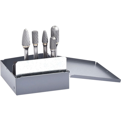 Jeu de fraises en carbure &agrave; double coupe, 5 morceaux Toolneeds Inc.