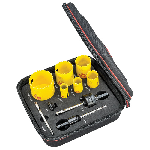 Plumber's Deep Cut Hole Saw Kit, 10 Pieces Toolneeds Inc.