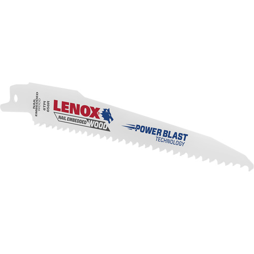 Lame de scie alternative pour le bois, Bim&eacute;tal, 6 Dents par pouce, 6" lo x 3/4" la Toolneeds Inc.