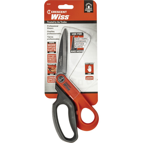 Cisaille pour ouvrier professionnel, 10", Poign&eacute;e Anneaux Toolneeds Inc.