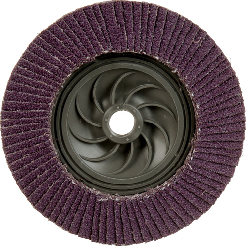 Disque &agrave; lamelles &agrave; changement rapide 769F, 5" x 5/8"-11, Type 29, Grain 40+, C&eacute;ramique Toolneeds Inc.
