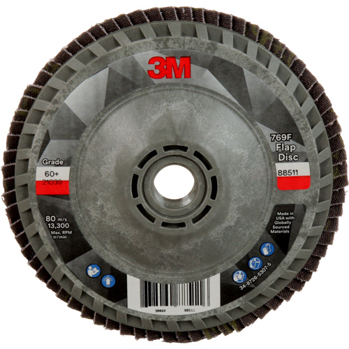 769F Quick Change Flap Disc, 4-1/2" x 5/8"-11, Type 27, 60+ Grit, Ceramic Toolneeds Inc.