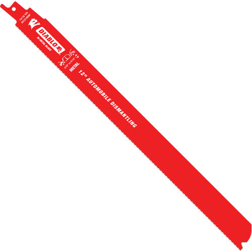 Reciprocating Blade for Auto Dismantling, Bi-Metal, 10-14 TPI, 12" L x 1" W Toolneeds Inc.