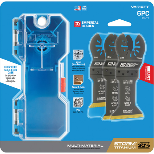 Jeu de lames en titane pour le m&eacute;tal et le bois Storm One Fit Toolneeds Inc.